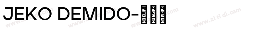 JEKO DEMIDO字体转换
